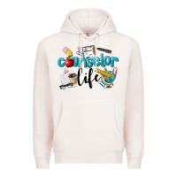 Pale Pink Counselor Life Premium Hoodie - LillyAllenDesigns