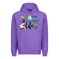 Purple Counselor Life Premium Hoodie - LillyAllenDesigns