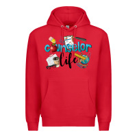 Red Counselor Life Premium Hoodie - LillyAllenDesigns