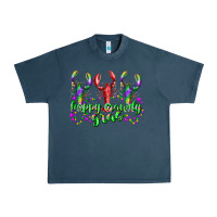 Midnight Navy happy crawdy gras Urban Heavy Tee - RacoonDesign