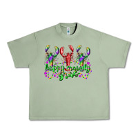 Oil Green happy crawdy gras Urban Heavy Tee - RacoonDesign
