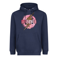 Navy mama lightning bolt valentine s day Heavyweight Hoodie - MaliasSmallBusiness