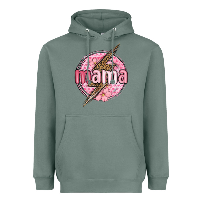 Mama Lightning Bolt Valentine S Day Heavyweight Hoodie by MaliasSmallBusiness | Teevron