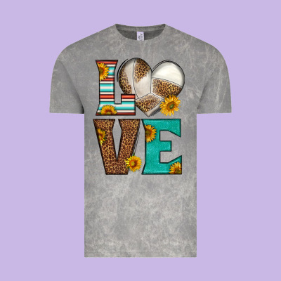 Western Volleyball Love Vintage Tee Designed By Hra Design Shop