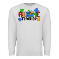 Dove Grey ausome teacher Premium Sweatshirt - MaliasSmallBusiness