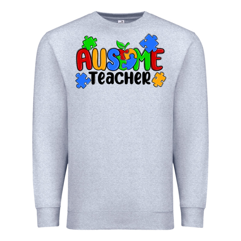 Ausome Teacher Premium Sweatshirt by MaliasSmallBusiness | Teevron