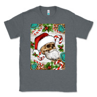 Charcoal Heather Christmas hippie skeleton santa Classic Tee - Artiststas