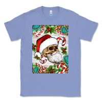 Colony Blue Christmas hippie skeleton santa Classic Tee - Artiststas