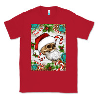 Red Christmas hippie skeleton santa Classic Tee - Artiststas
