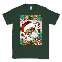 Sports Green Christmas hippie skeleton santa Classic Tee - Artiststas