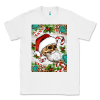 White Christmas hippie skeleton santa Classic Tee - Artiststas