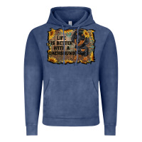 Vintage Denim life is better with a dachshund Vintage Hoodie - RanaPortraitStore
