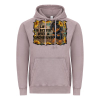 Vintage Zinc life is better with a dachshund Vintage Hoodie - RanaPortraitStore