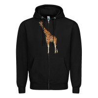 Black giraffe Zipper Hoodie - LillyAllenDesigns