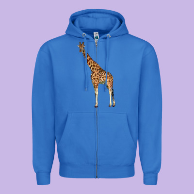 Giraffe Zipper Hoodie Designed By Lillyallendesigns