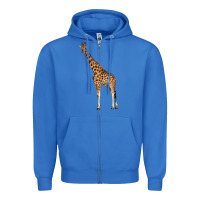 True Royal giraffe Zipper Hoodie - LillyAllenDesigns