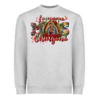 Heather Grey la mama mos chingona Heavyweight Sweatshirt - CTS Tumbler Store