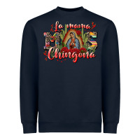 Navy la mama mos chingona Heavyweight Sweatshirt - CTS Tumbler Store