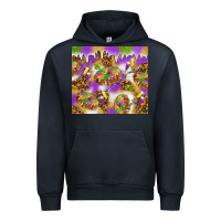 Navy Mardi Gras with king cake Urban Hoodie - NancyCooperArtShop