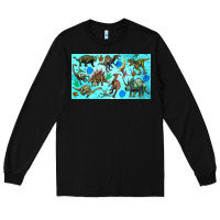 Black dinosaurs sippy cup Long Sleeve Tee - Artiststas