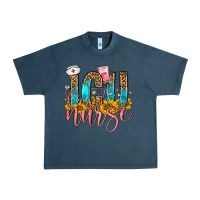 Midnight Navy icu nurse Urban Heavy Tee - FaDigitalArtStudio