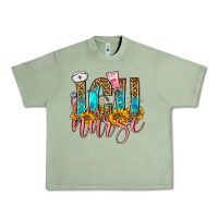 Oil Green icu nurse Urban Heavy Tee - FaDigitalArtStudio