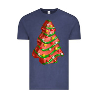 Red Christmas Cake Fa Element Vintage Tee | Teevron