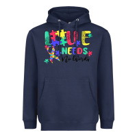 Navy love needs no words autism Heavyweight Hoodie - MaliasSmallBusiness