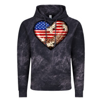 Cloud Black western usa flag heart Vintage Hoodie - JahusDesignShop