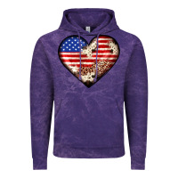 Cloud Purple western usa flag heart Vintage Hoodie - JahusDesignShop