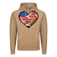 Vintage Coffee western usa flag heart Vintage Hoodie - JahusDesignShop
