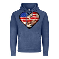 Vintage Denim western usa flag heart Vintage Hoodie - JahusDesignShop