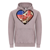 Vintage Zinc western usa flag heart Vintage Hoodie - JahusDesignShop