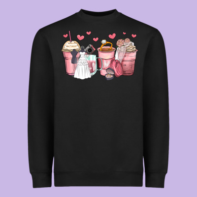Wedding Bride Coffee Cups Heavyweight Sweatshirt Designed By Zillion Design Studio