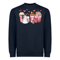 Navy wedding bride coffee cups Heavyweight Sweatshirt - Zillion Design Studio