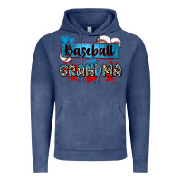 Vintage Denim baseball grandma with leopard Vintage Hoodie - Zillion Design Studio