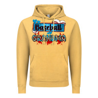Vintage Mustard baseball grandma with leopard Vintage Hoodie - Zillion Design Studio