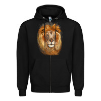 Black Lion Head Zipper Hoodie - LillyAllenDesigns
