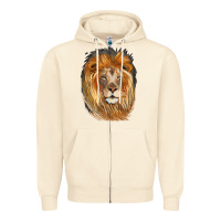 Sandshell Lion Head Zipper Hoodie - LillyAllenDesigns