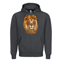 Smoke Lion Head Zipper Hoodie - LillyAllenDesigns