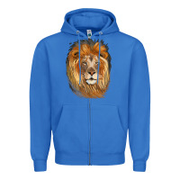 True Royal Lion Head Zipper Hoodie - LillyAllenDesigns