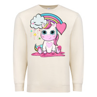 Sandshell cute unicorn and rainbow Premium Sweatshirt - NancyCooperArtShop