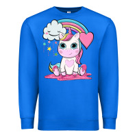 True Royal cute unicorn and rainbow Premium Sweatshirt - NancyCooperArtShop