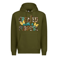 Army Green Created With A Purpose Premium Hoodie - LillyAllenDesigns