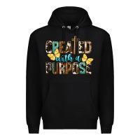 Black Created With A Purpose Premium Hoodie - LillyAllenDesigns