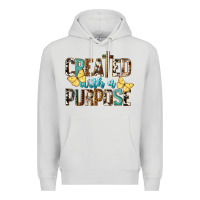 Dove Grey Created With A Purpose Premium Hoodie - LillyAllenDesigns