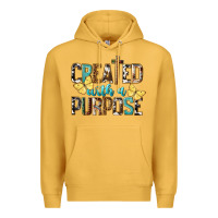 Mustard Created With A Purpose Premium Hoodie - LillyAllenDesigns