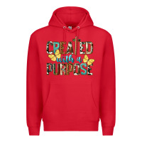 Red Created With A Purpose Premium Hoodie - LillyAllenDesigns