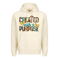 Sandshell Created With A Purpose Premium Hoodie - LillyAllenDesigns