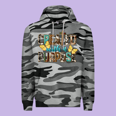 Created With A Purpose Premium Hoodie Designed By Lillyallendesigns